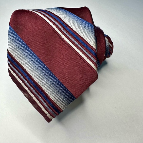 Vintage Christian Dior Cravates Classic Striped Polyester Tie - Picture 4 of 5